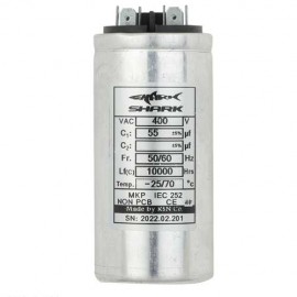خازن کولر گازی شارک مدل 55+5 میکرو فاراد 450V