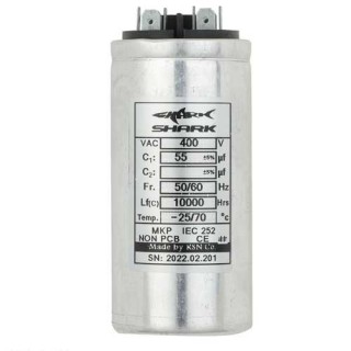 خازن کولر گازی شارک مدل 55+5 میکرو فاراد 450V